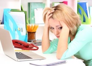 stressed woman